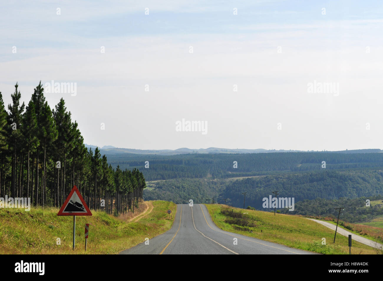 South Africa: african landscape seen from a road in the Mpumalanga Stock Photo