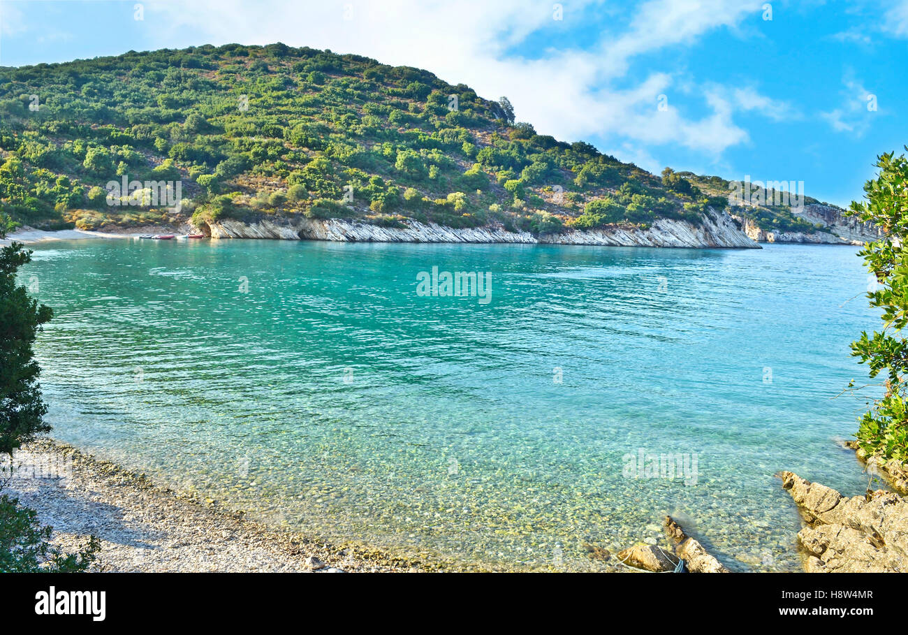 Filiatro beach at Ithaca Greece Stock Photo Alamy