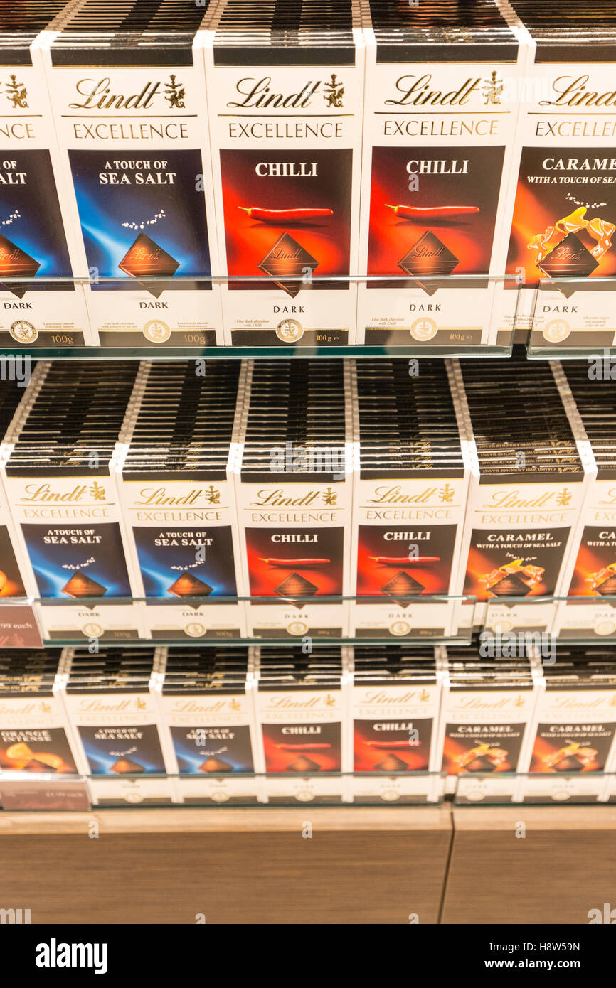 Lindt Chocolate store Stock Photo Alamy