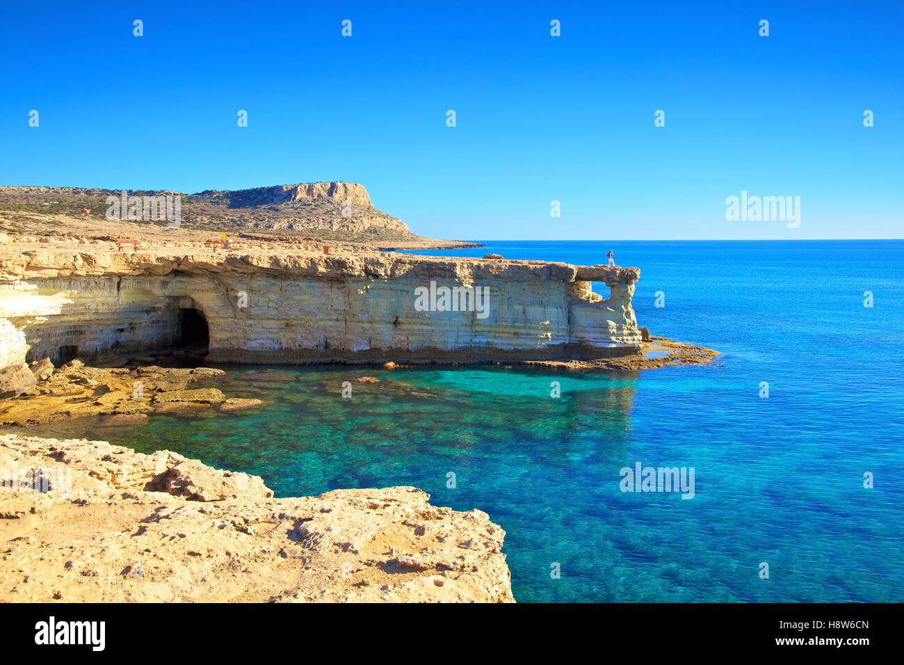 Cape Greco, Ayia Napa, Cyprus, Eastern Mediterranean Sea Stock Photo