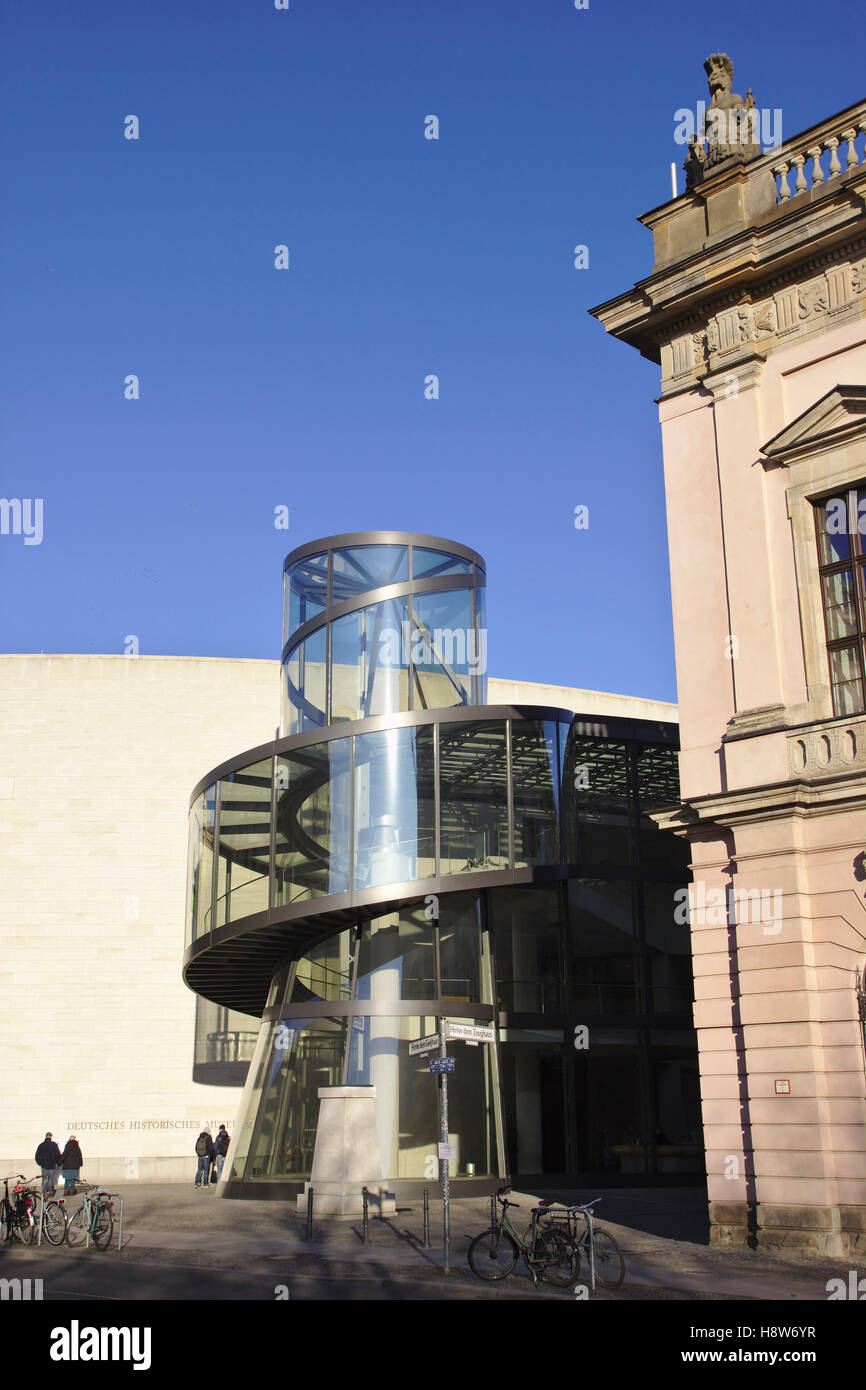 German Historical Museum, Deutsches Historisches Museum, part of Zeughaus and new building by Pei, Berlin Stock Photo