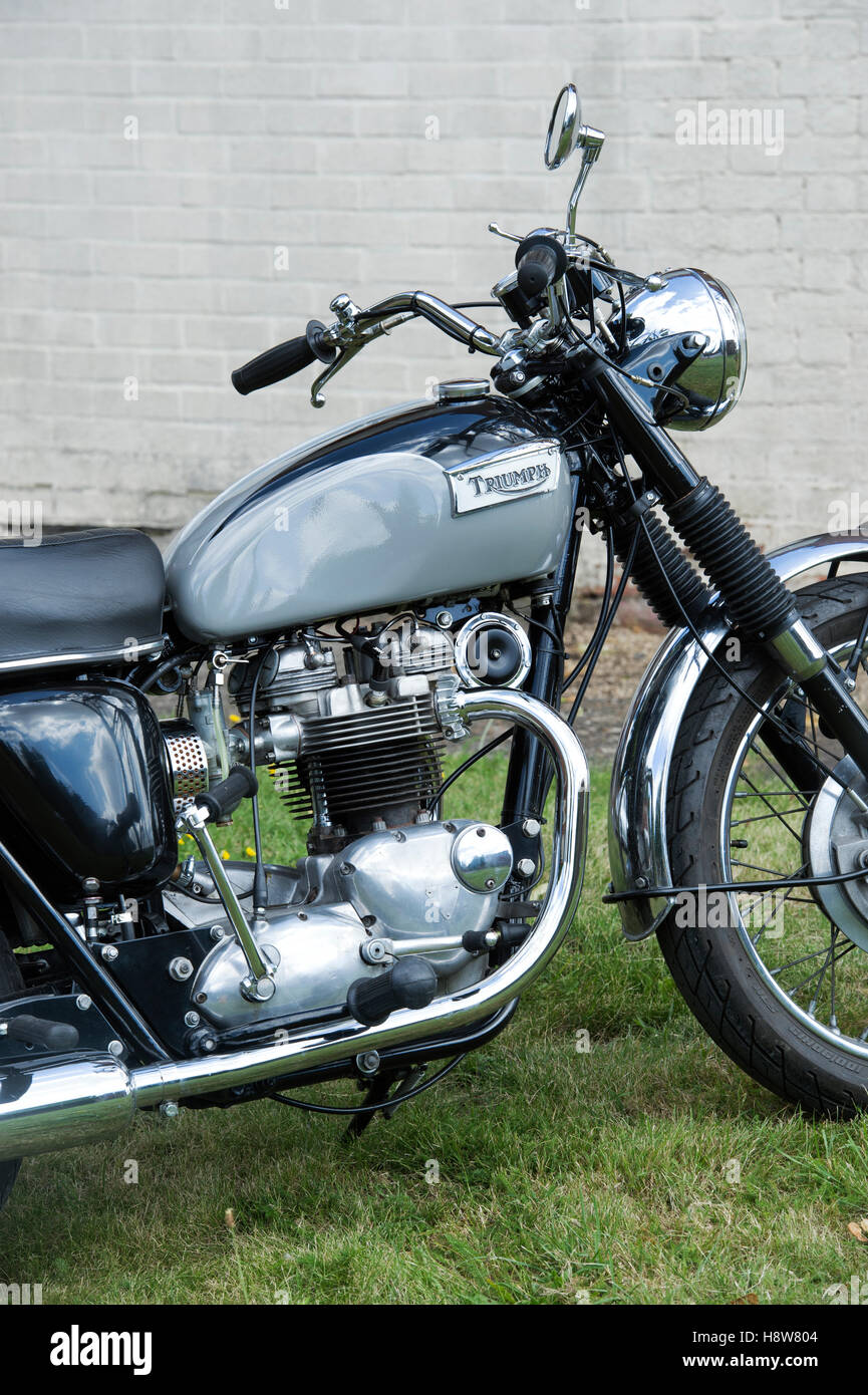 1970 Triumph Tiger 650cc OHV Twin motorcycle. Classic british motorcycle Stock Photo