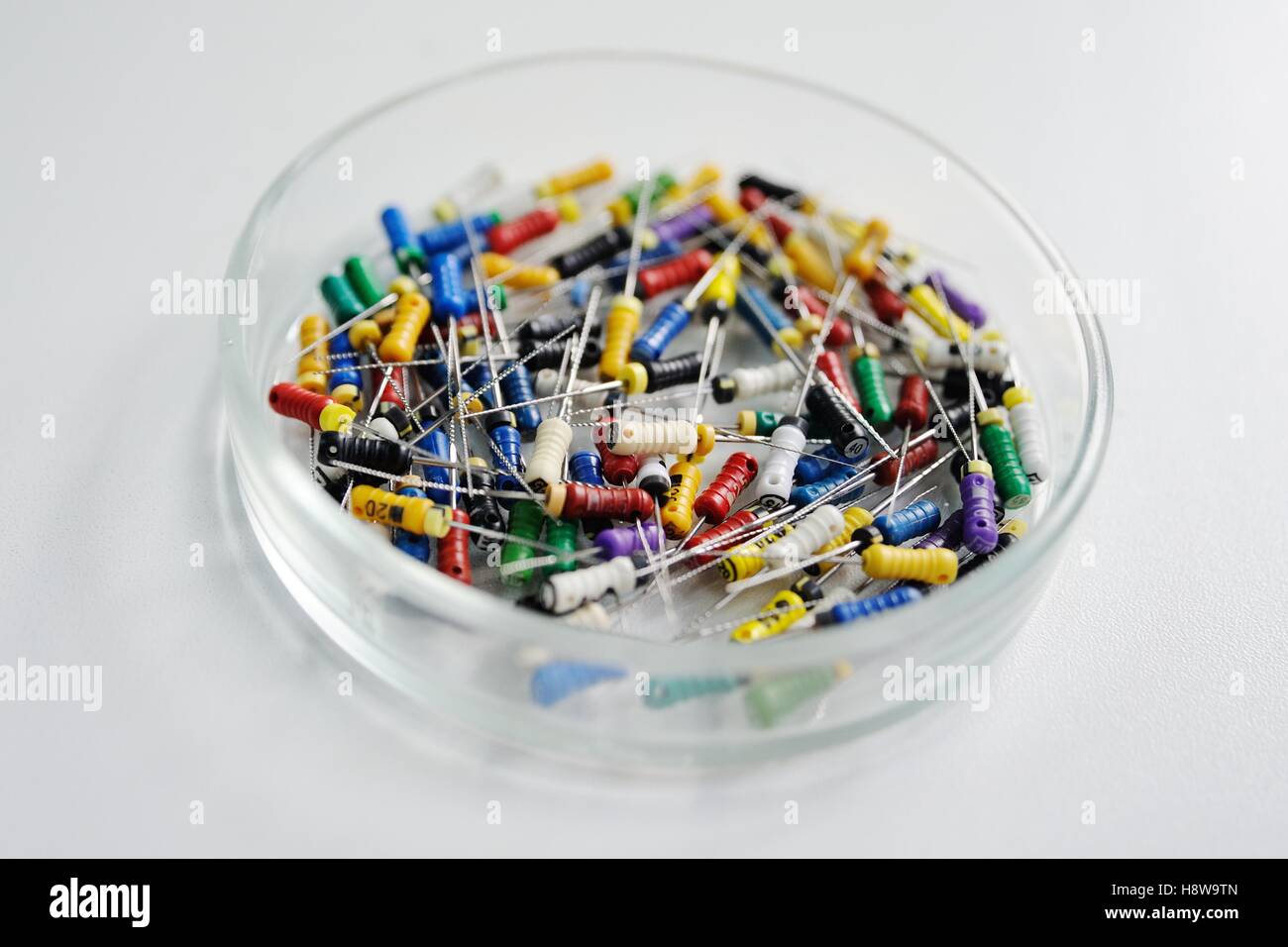 endodontic files and reamers Stock Photo Alamy