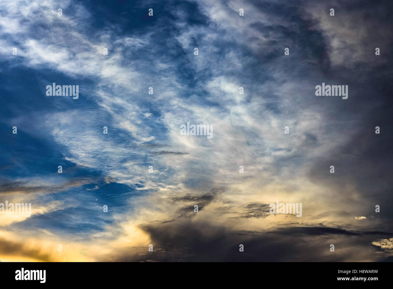 Beautiful sunset sky and clouds Stock Photo - Alamy
