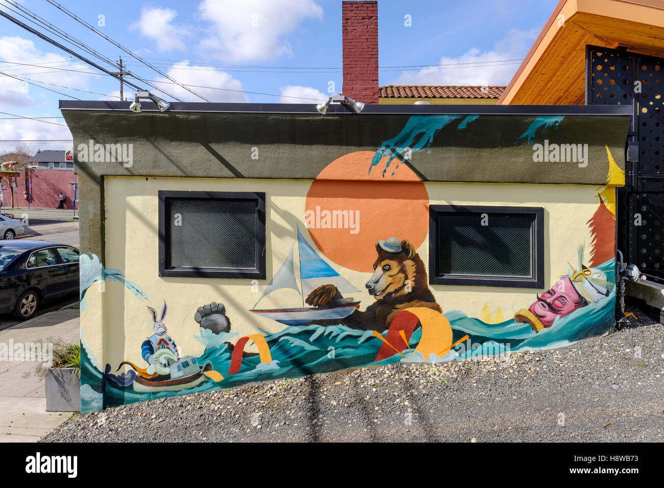 Alberta art district portland oregon hires stock photography and