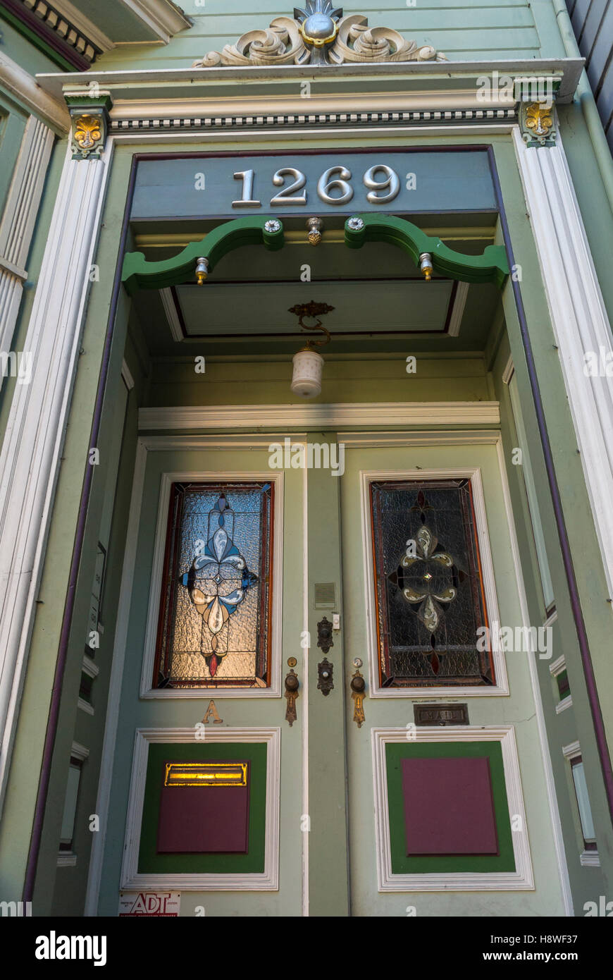 San Francisco, CA, USA, Front Door, Wooden, traditional Victorian Age