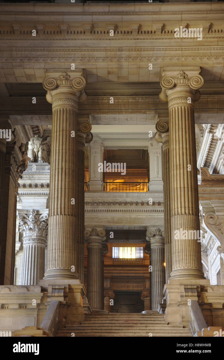 Palais de la Justice (Palace of Justice, exterior), Belgium, Brussels Stock Photo