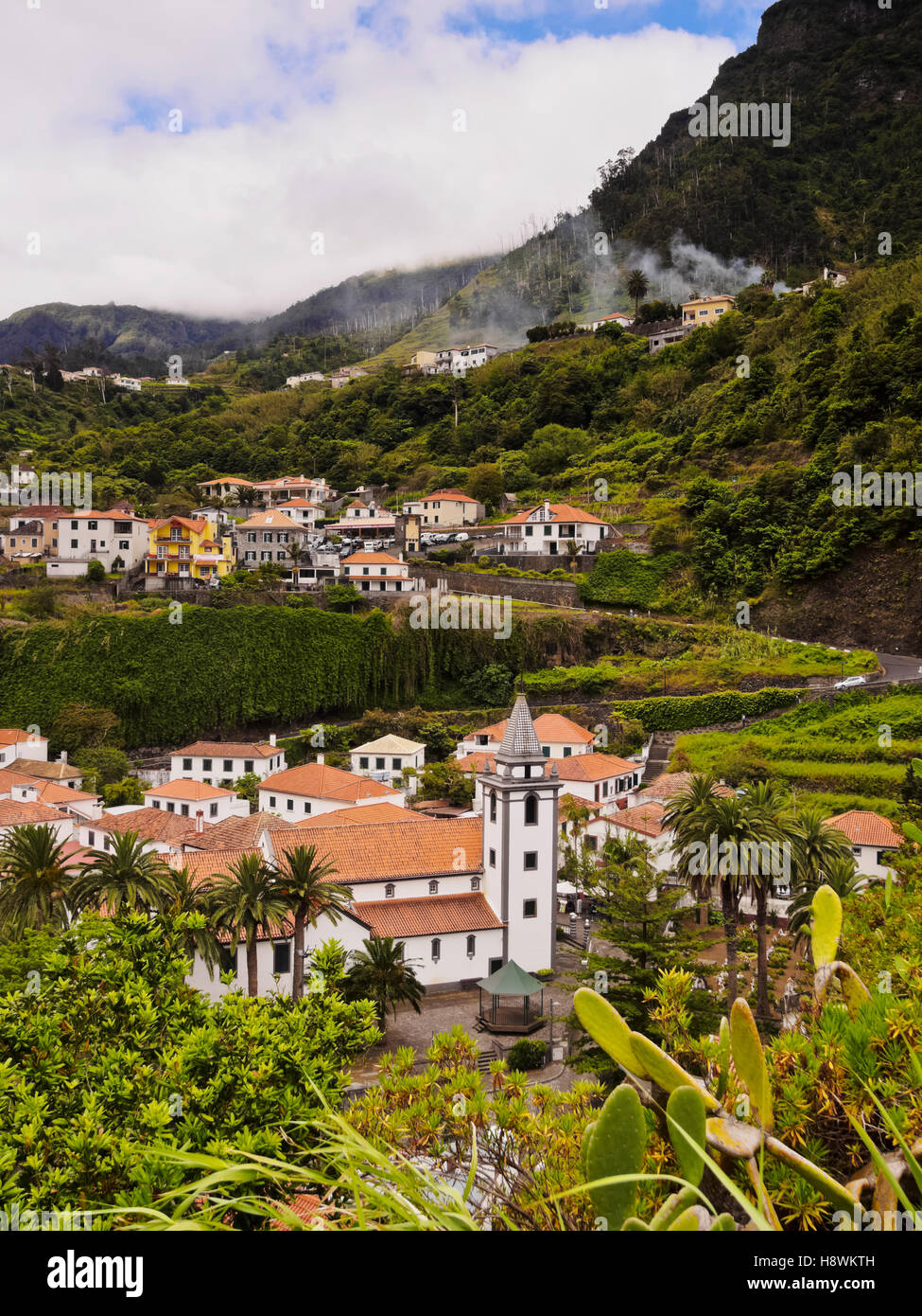 Portugal Madeira Sao Vicente Elevated View Of The Old Town Stock portugal-madeira-sao-vicente-elevated-view-of-the-old-town-stock