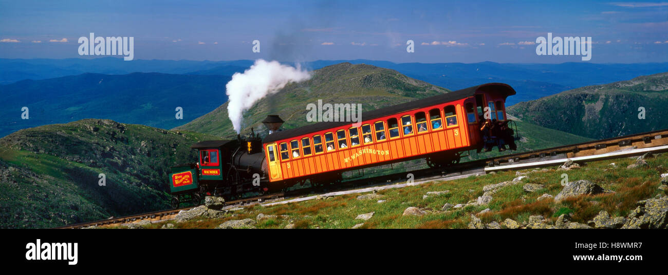 Cog Railway, Mt. Washington, NH USA Stock Photo