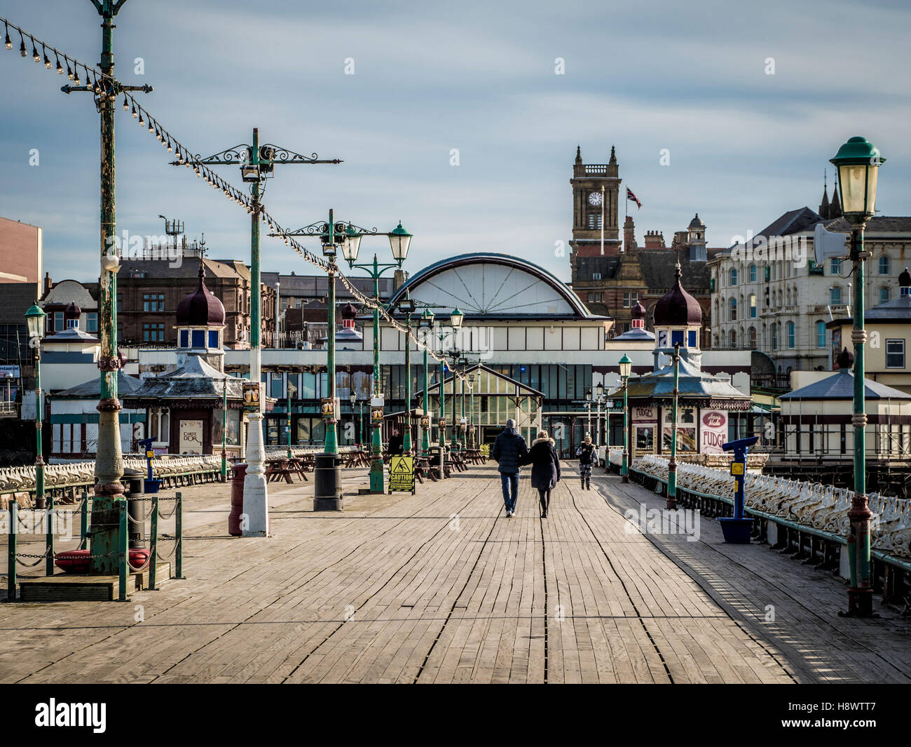 Promenade, North Pier, Blackpool, Lancashire, UK. Stock Photo