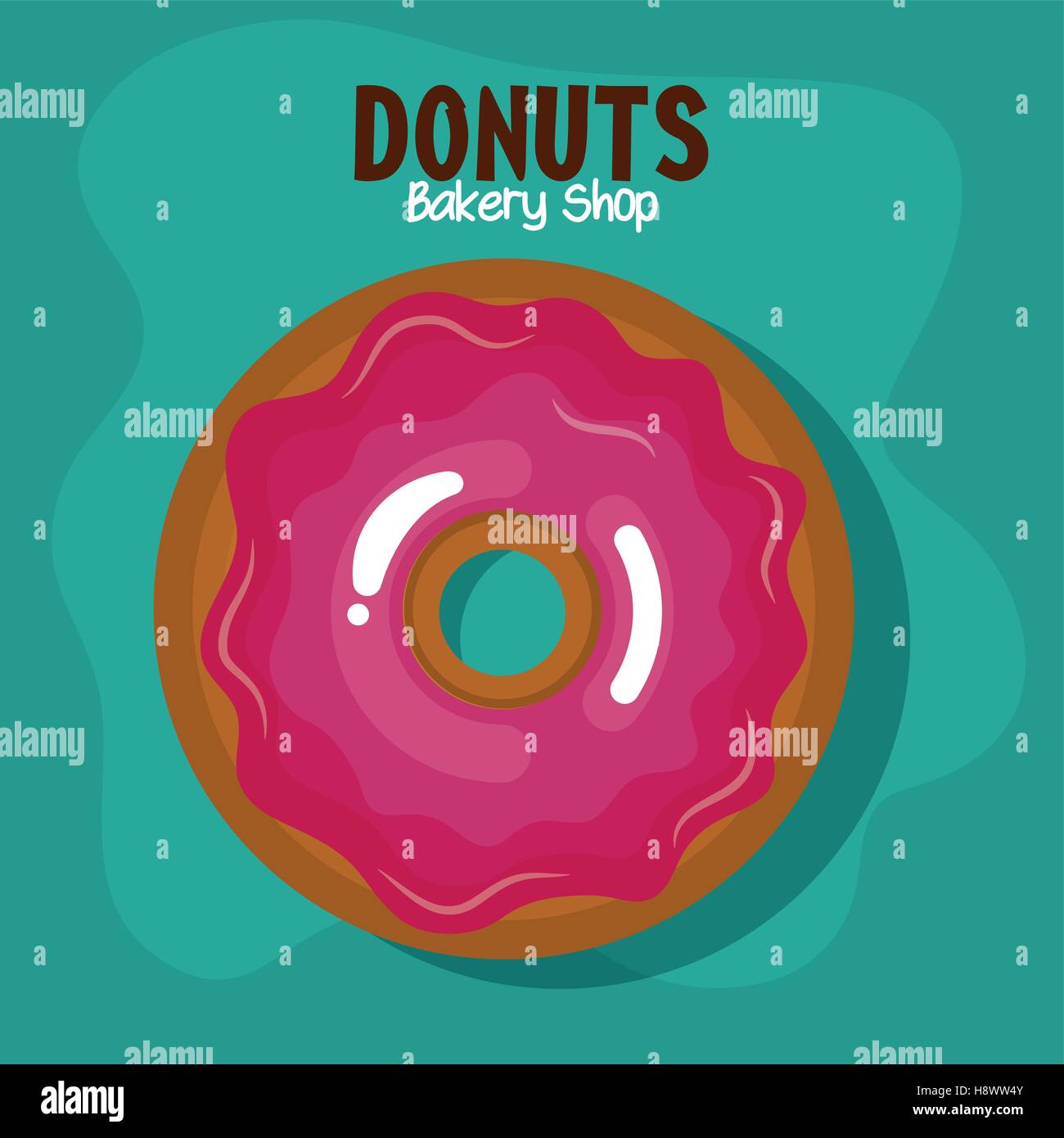 delicious donuts bakery shop vector illustration design Stock Vector ...