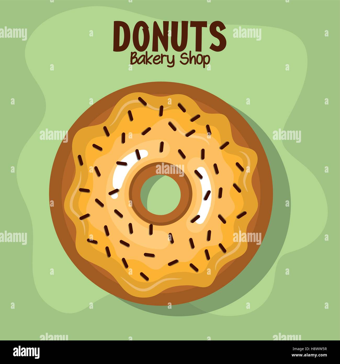 delicious donuts bakery shop vector illustration design Stock Vector ...