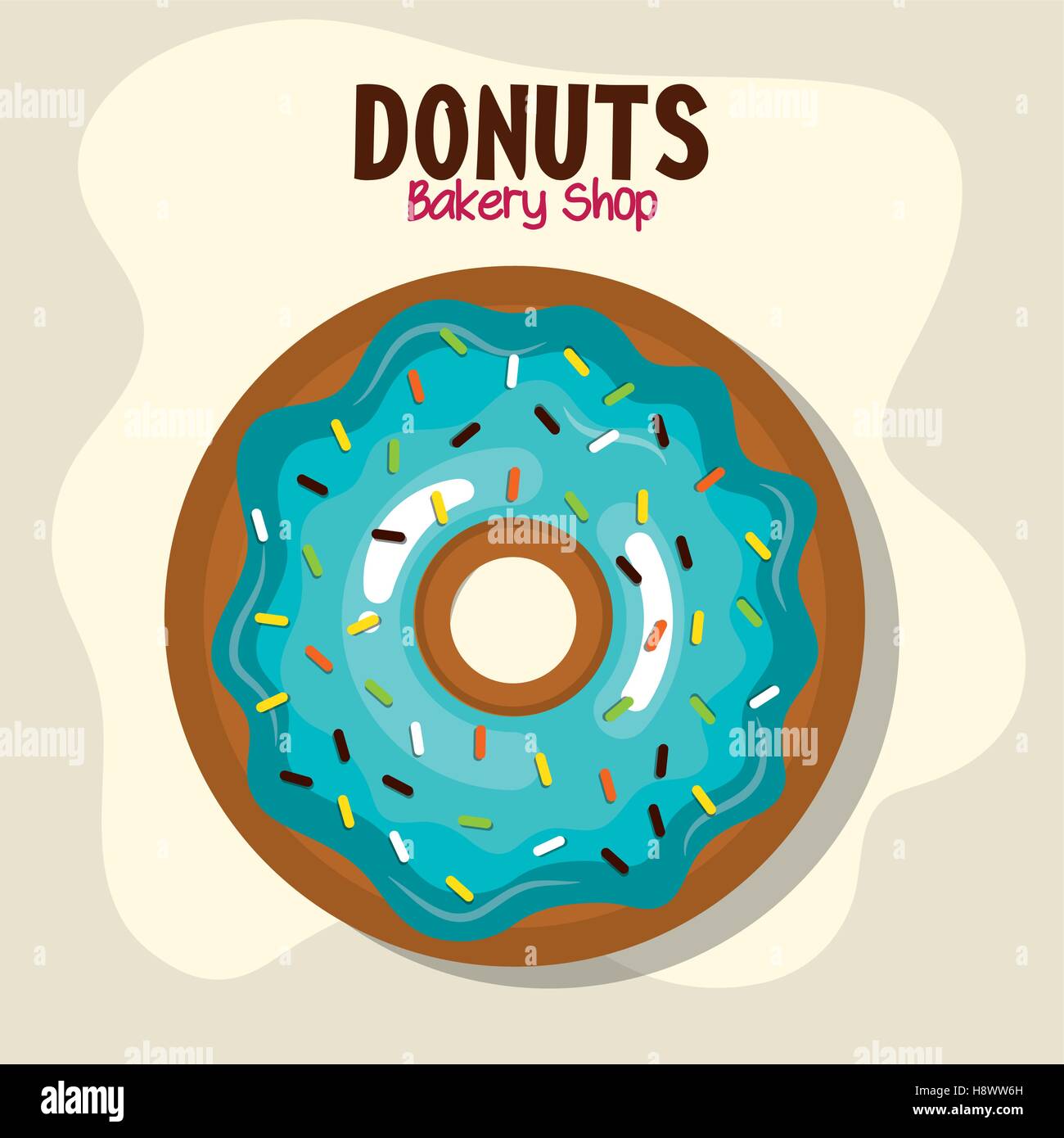 delicious donuts bakery shop vector illustration design Stock Vector ...
