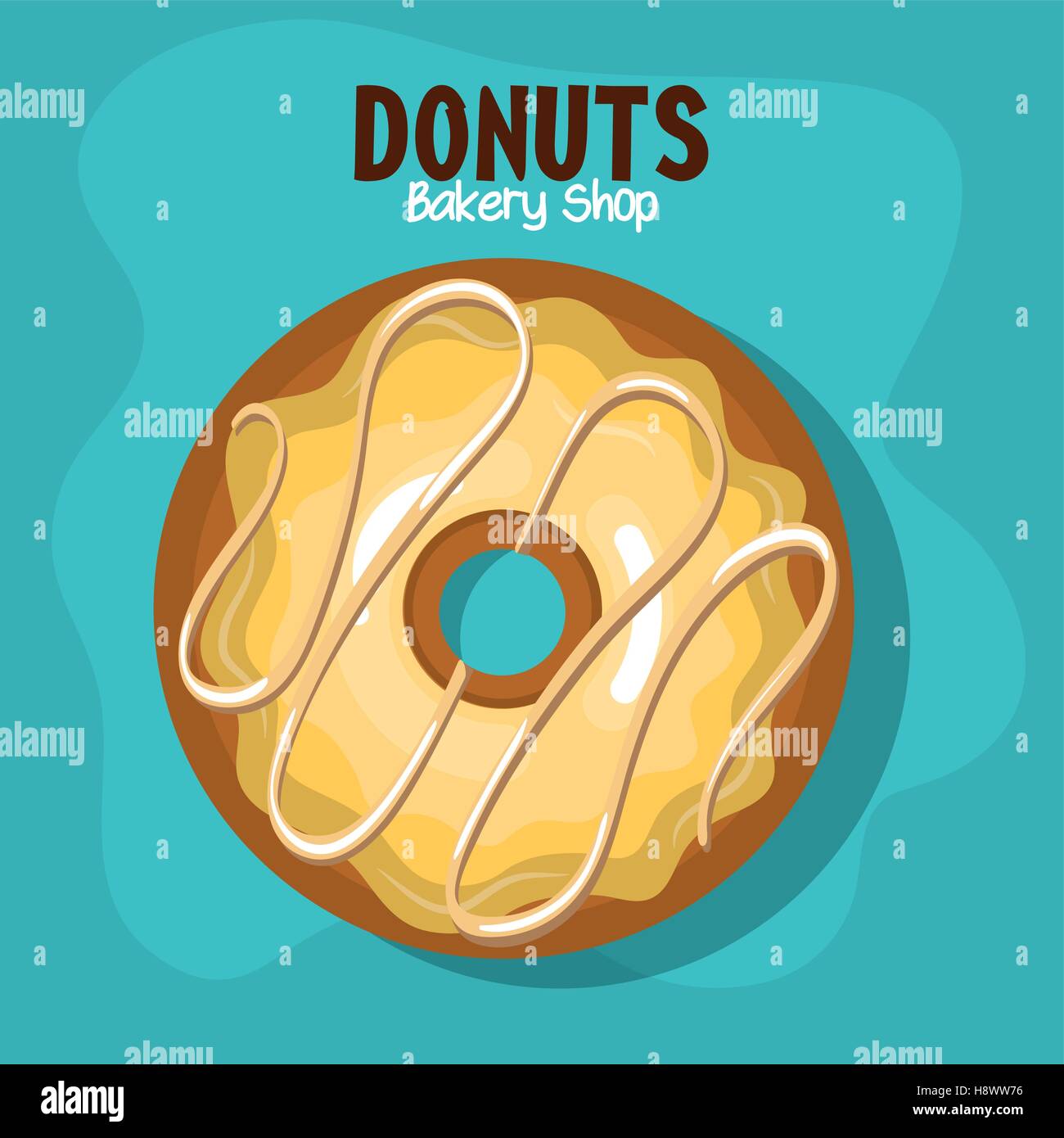 delicious donuts bakery shop vector illustration design Stock Vector ...