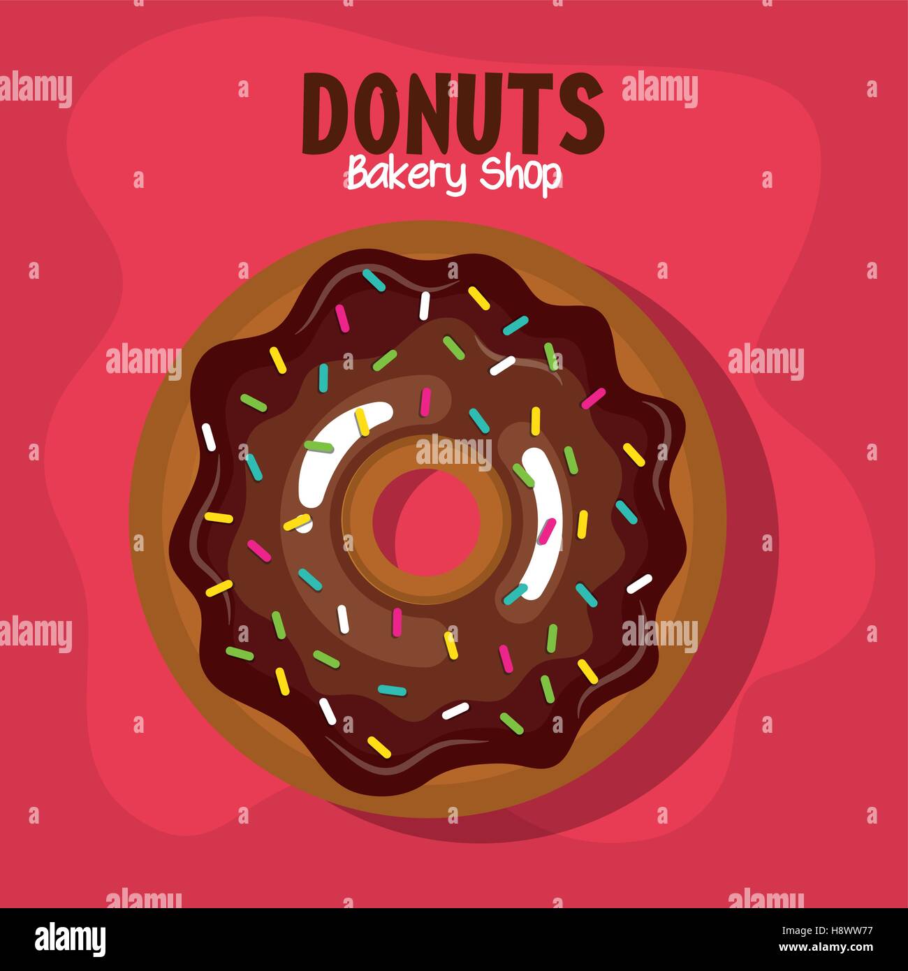 delicious donuts bakery shop vector illustration design Stock Vector ...