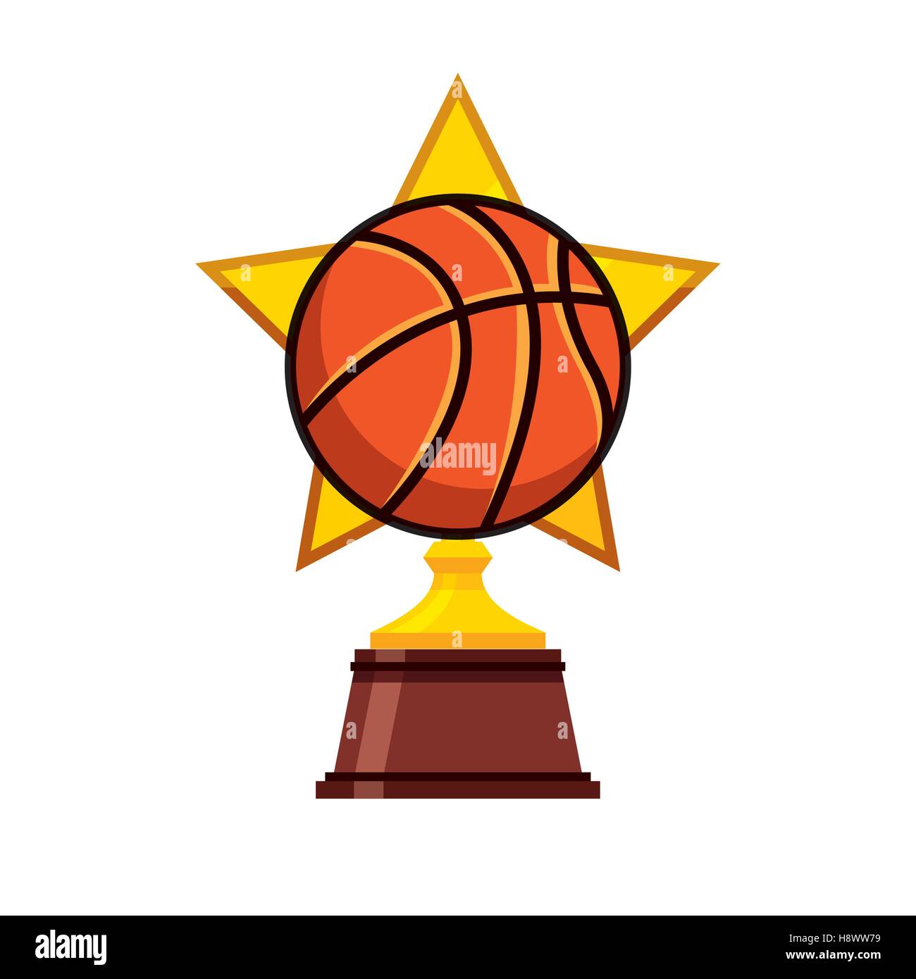 Basketball Trophy Clipart Icons