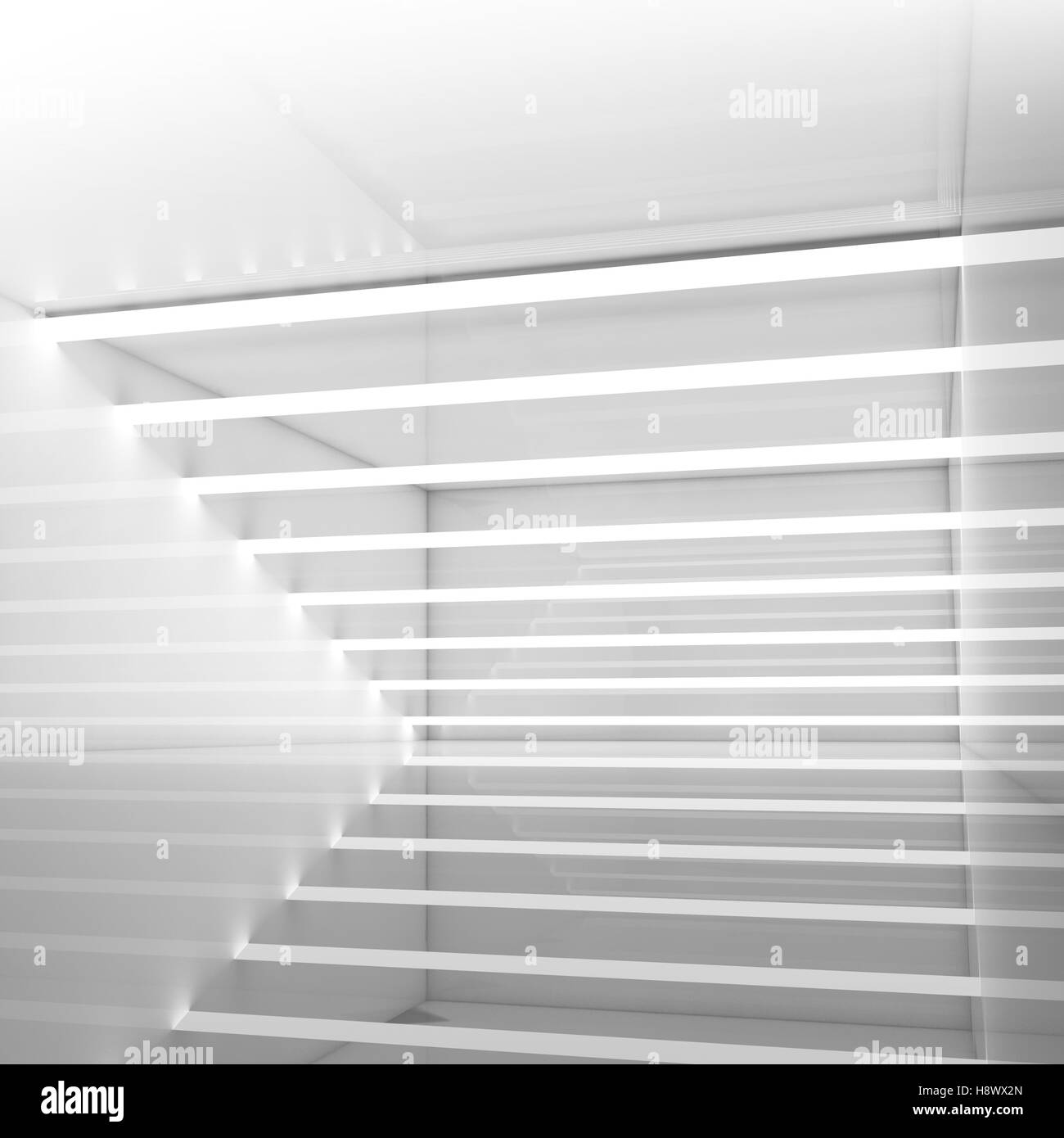 Abstract Square Empty Room Interior Background With Stripes Of