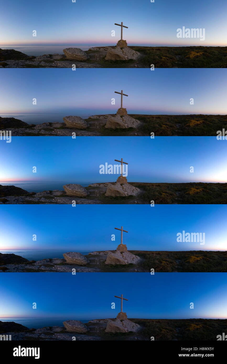 Belt of Venus and cross on the Island of Houat France Stock Photo Alamy