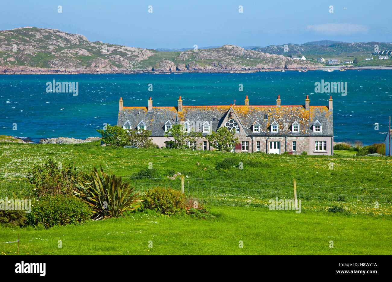 House Iona island Inner Hebrides Scotland Stock Photo Alamy
