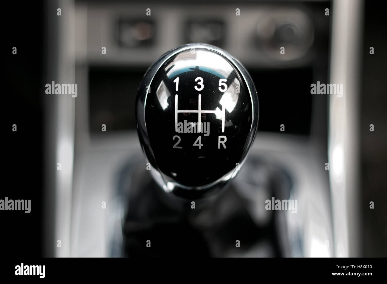 manual gearbox in the car Stock Photo Alamy