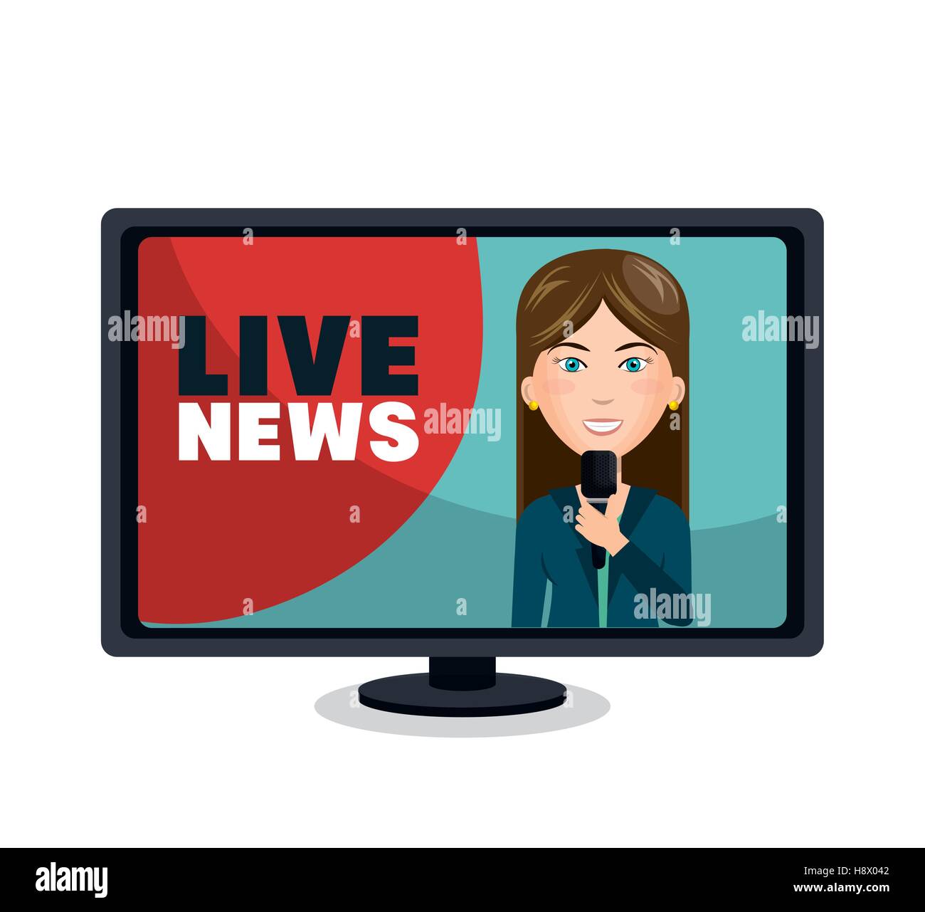 Newsreader vector vectors Stock Vector Images - Alamy