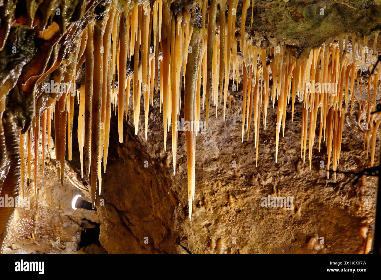 Treak Cliff Cavern; Derbyshire; UK Stock Photo