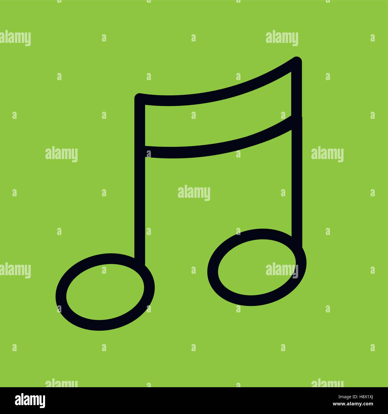 music note isolated icon vector illustration design Stock Vector Image ...