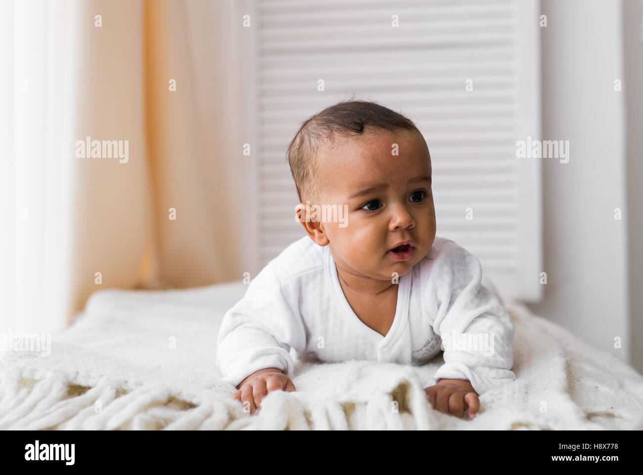 Portrait of a mixed race baby boy Stock Photo - Alamy