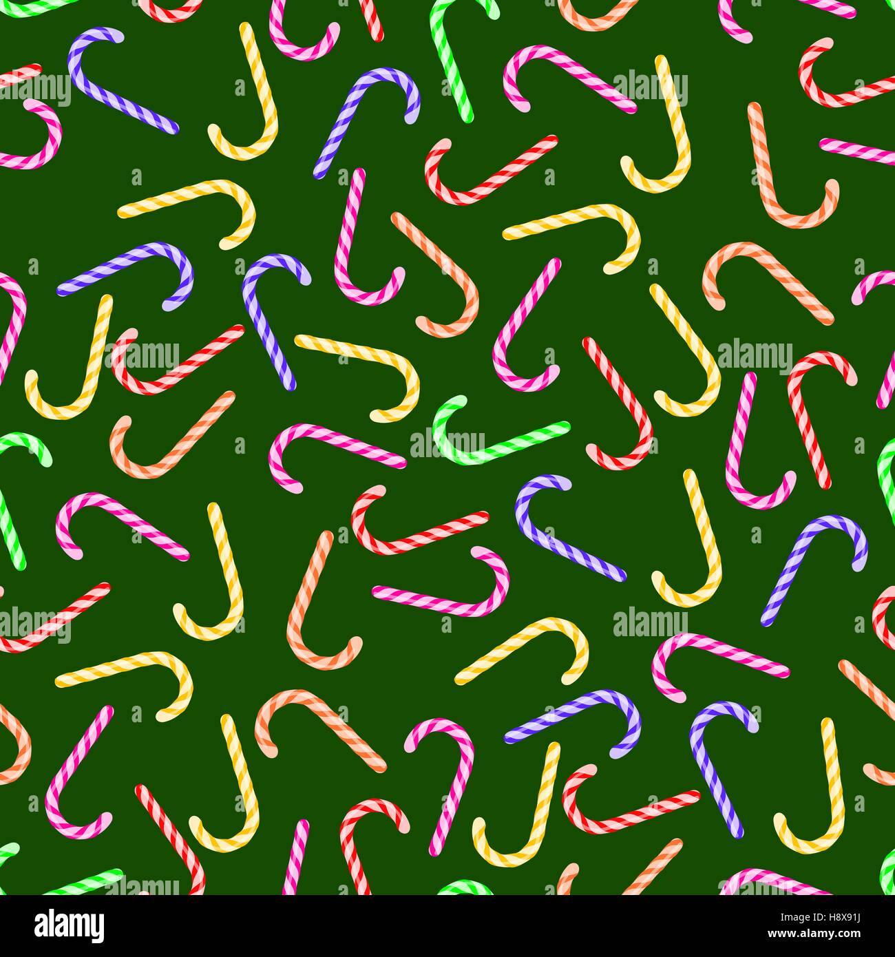 Colorful Candy Cane Seamless Pattern Stock Vector Image & Art - Alamy