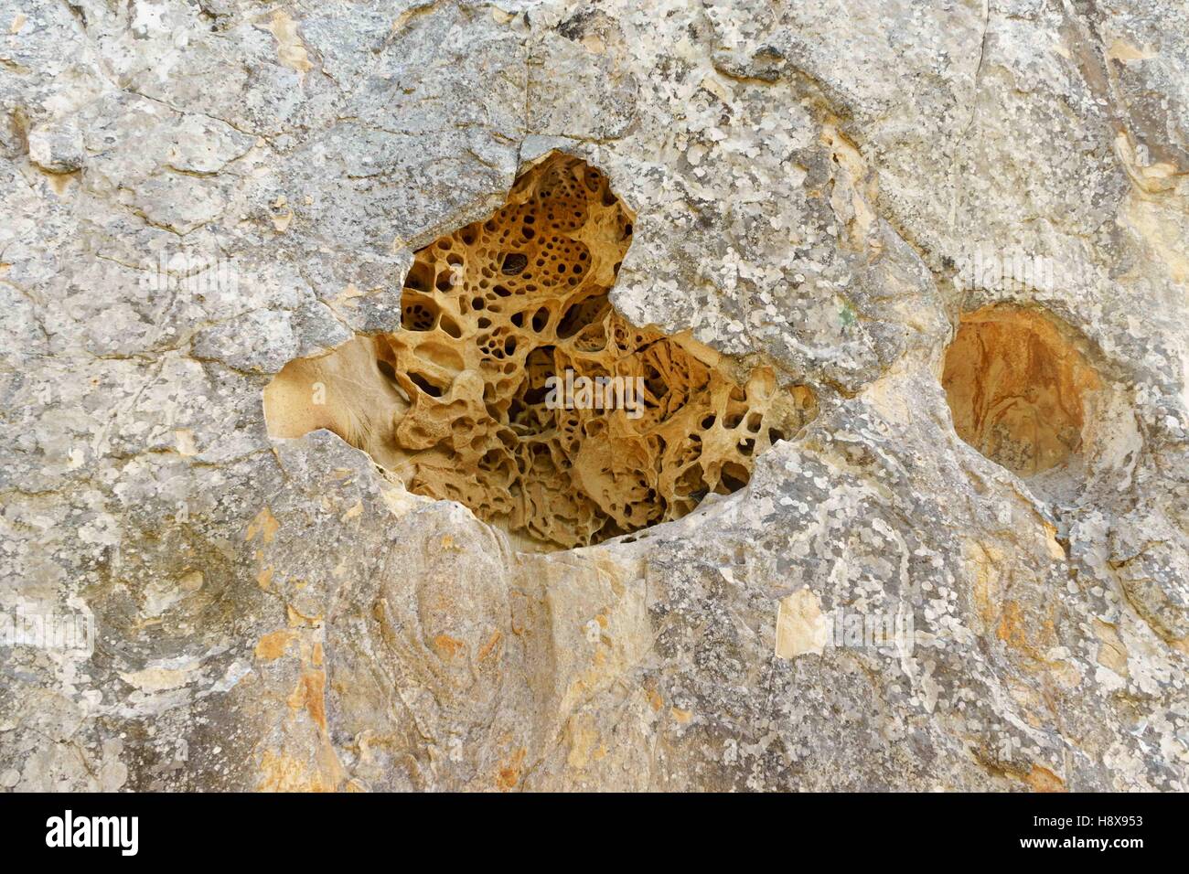 Zoomed out of a close up . Geology. Stock Photo