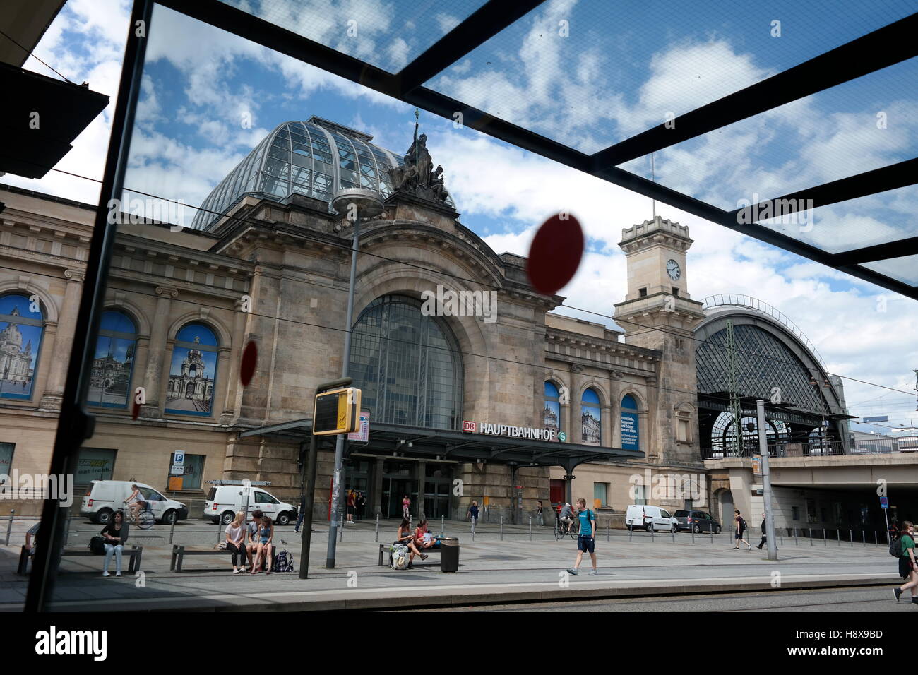 Hauptbahnhof, Dresden, Sachsen, Deutschland Stock Photo