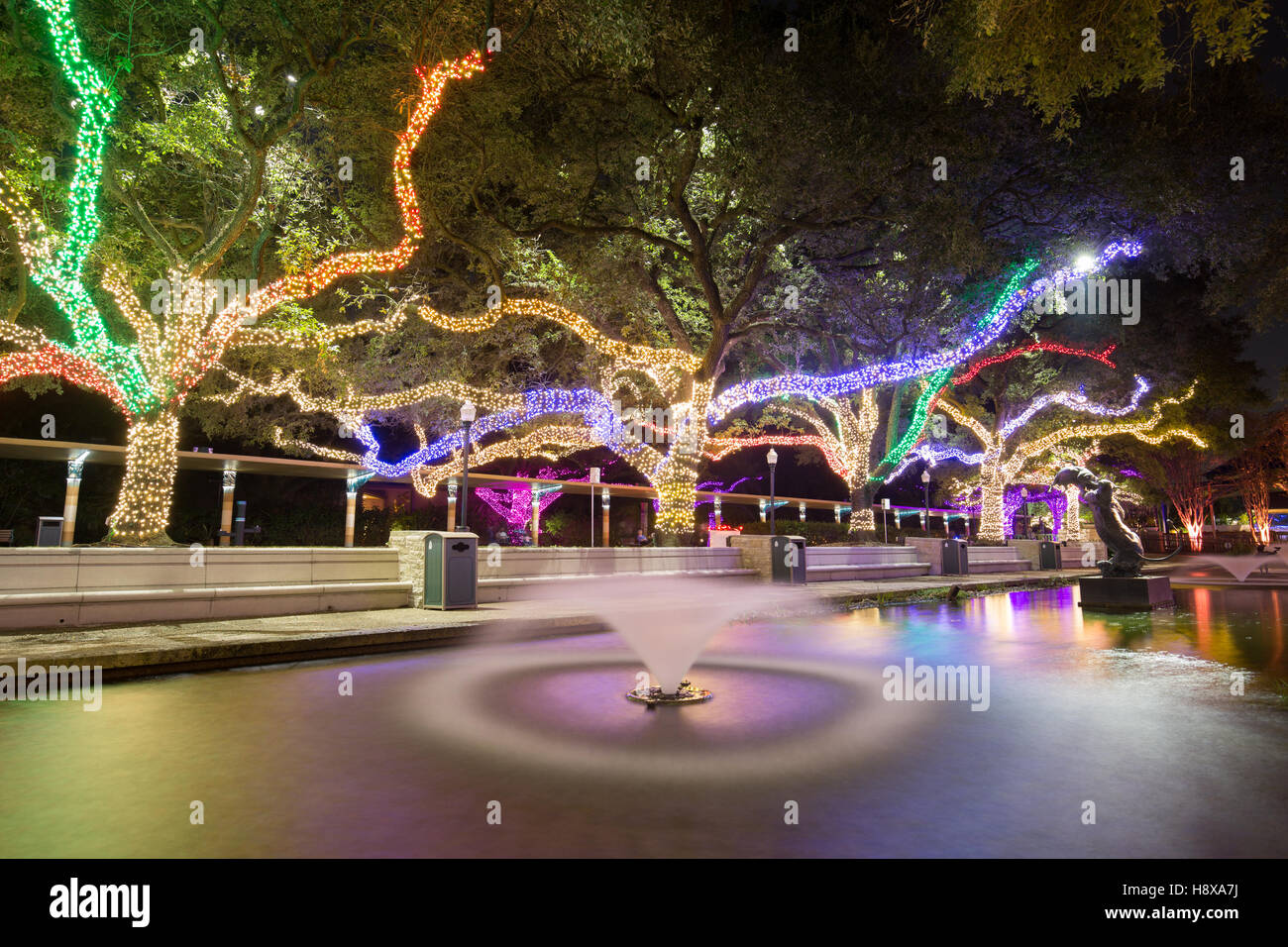 Houston Zoo Light decoration for Christmas Stock Photo Alamy