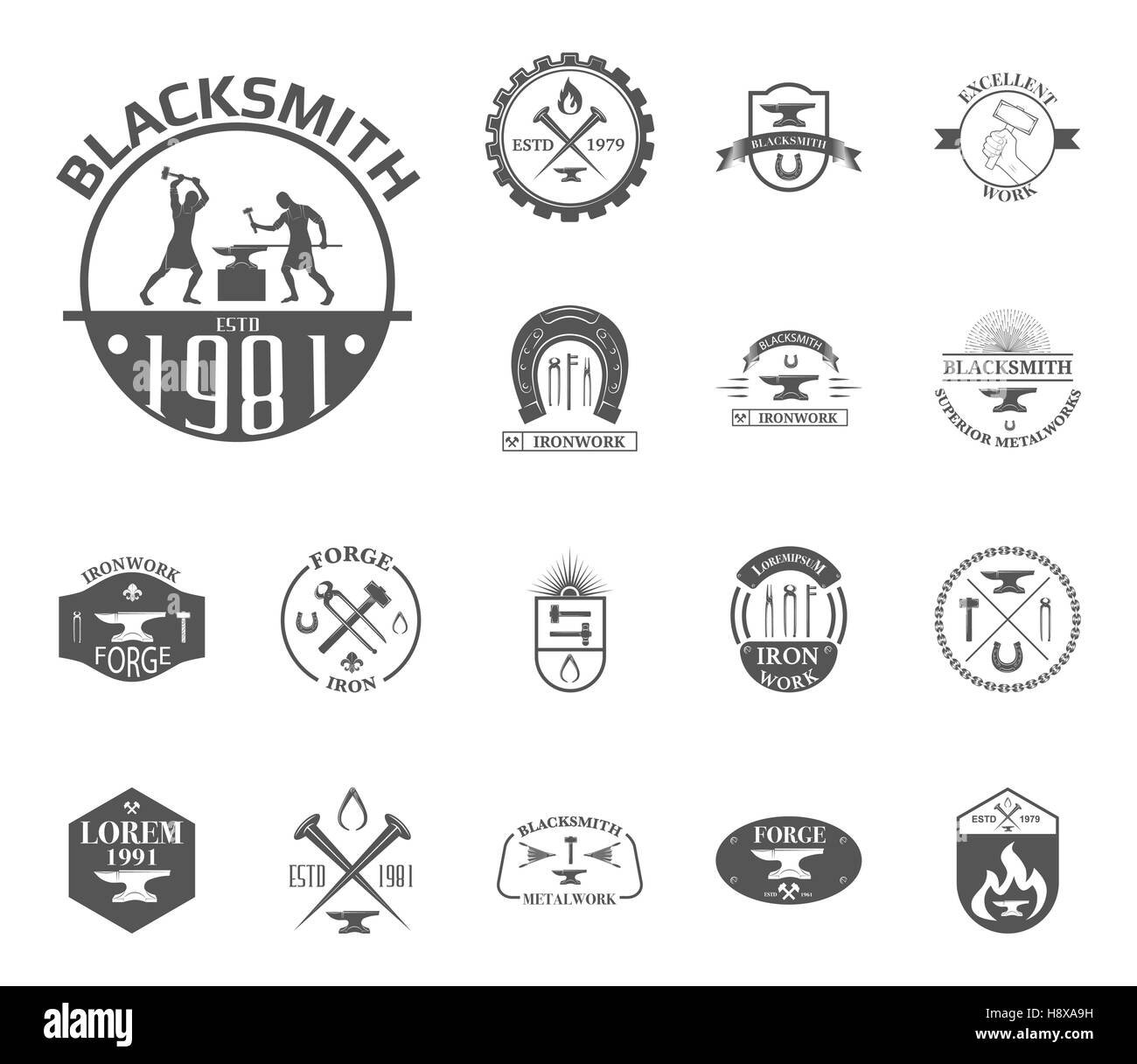 Blacksmith forge painting hi-res stock photography and images - Alamy