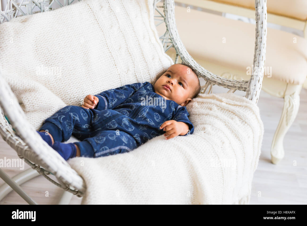 Portrait of a mixed race baby boy Stock Photo - Alamy