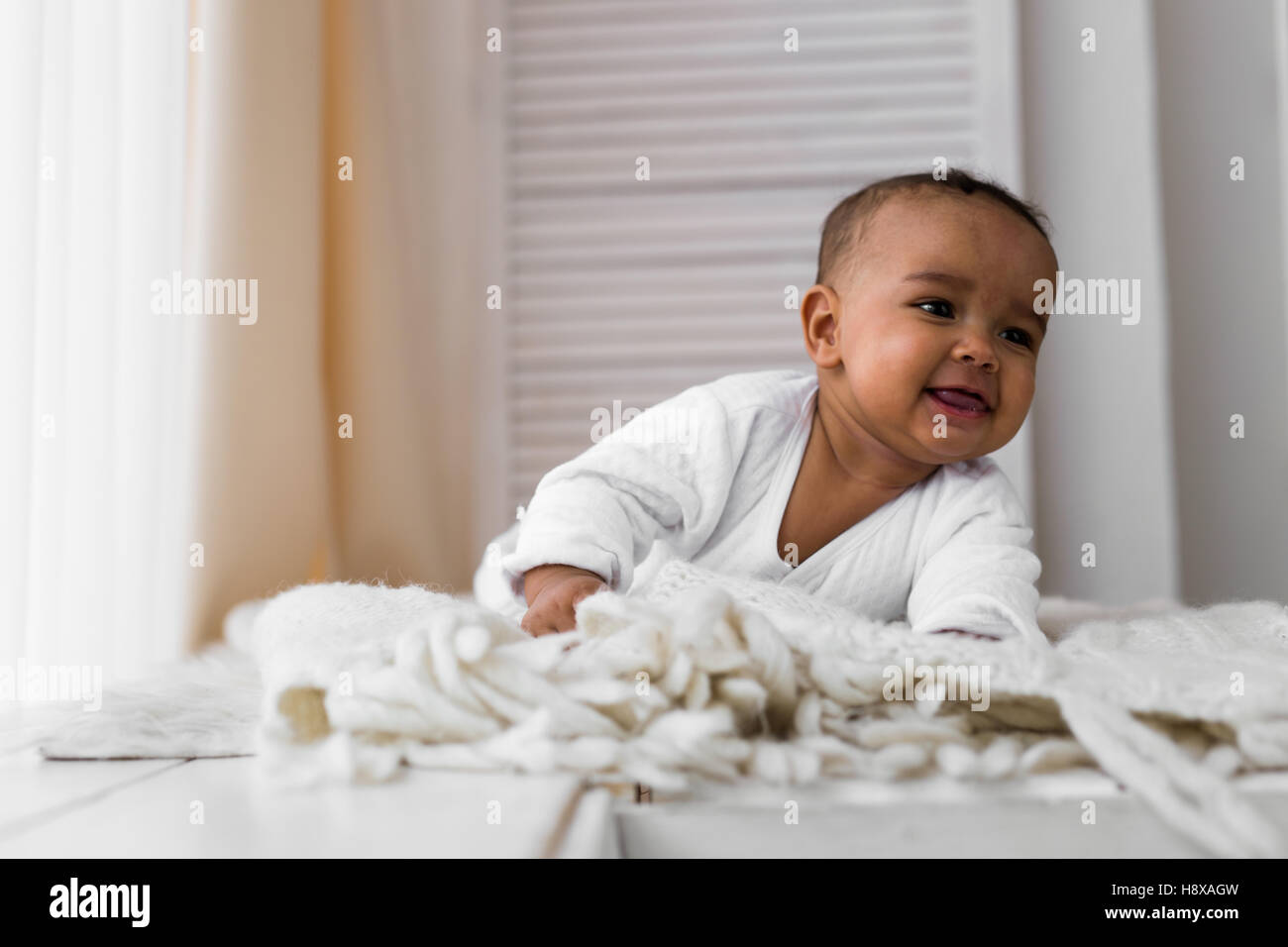 Portrait of a mixed race baby boy Stock Photo - Alamy