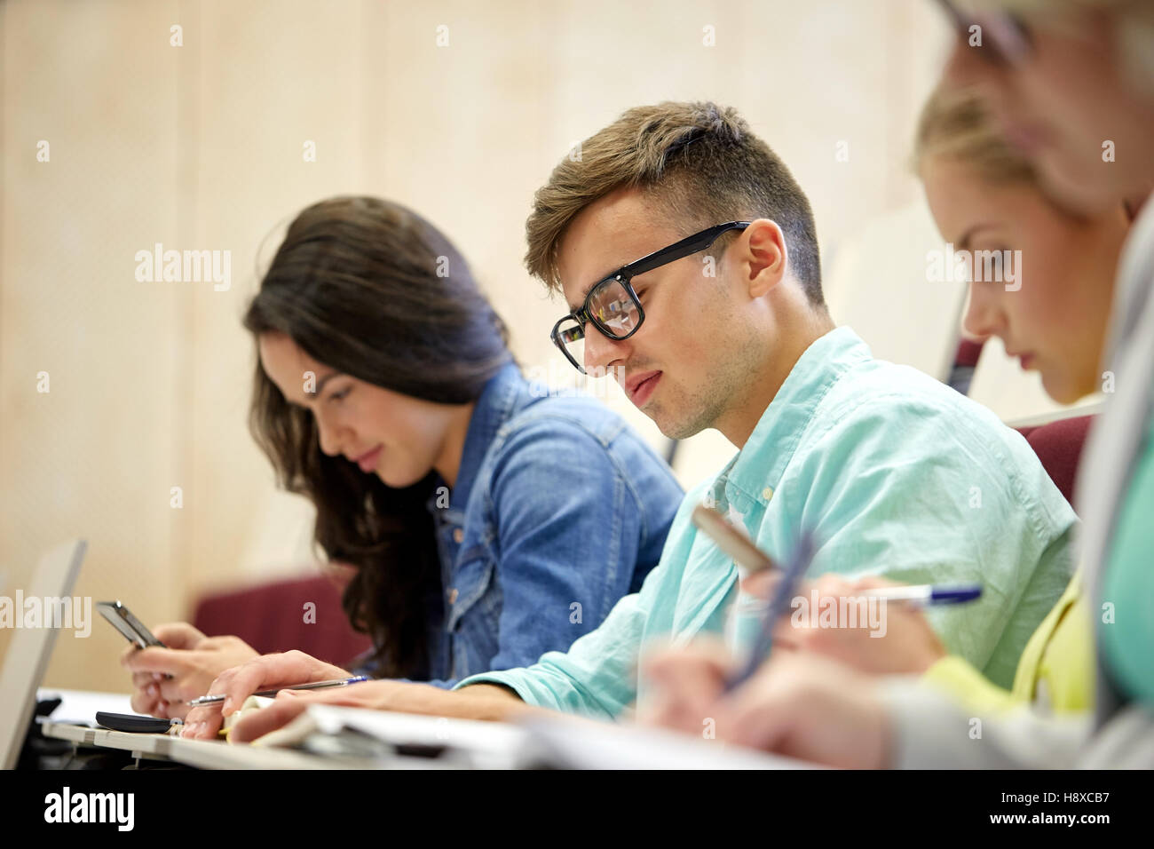 group of students at lecture Stock Photo - Alamy