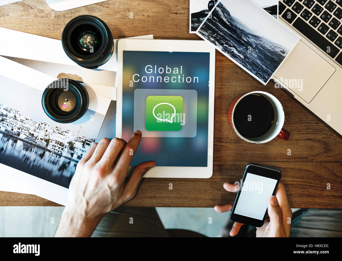 Application Connection Digital Internet Graphic Concept Stock Photo - Alamy