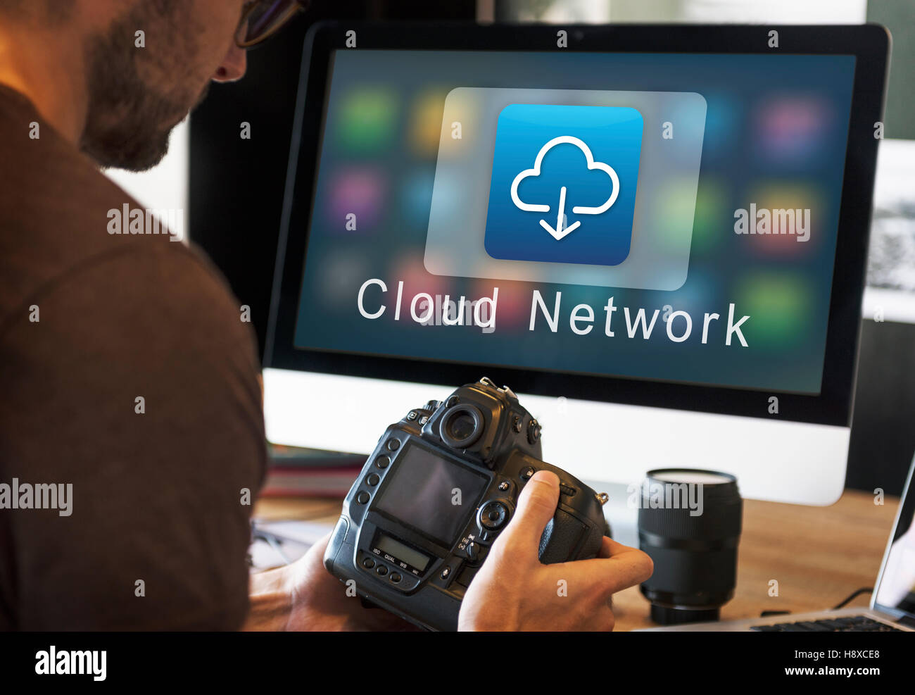 Application Connection Digital Internet Graphic Concept Stock Photo - Alamy