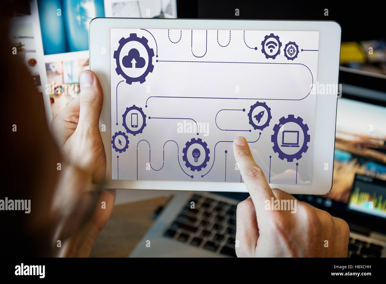 Technology Connecting Cloud Network Concept Stock Photo - Alamy