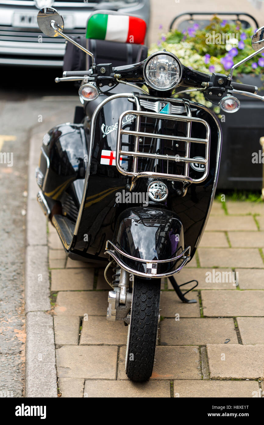 Vespa motor scooters motorcycle parking hires stock photography and