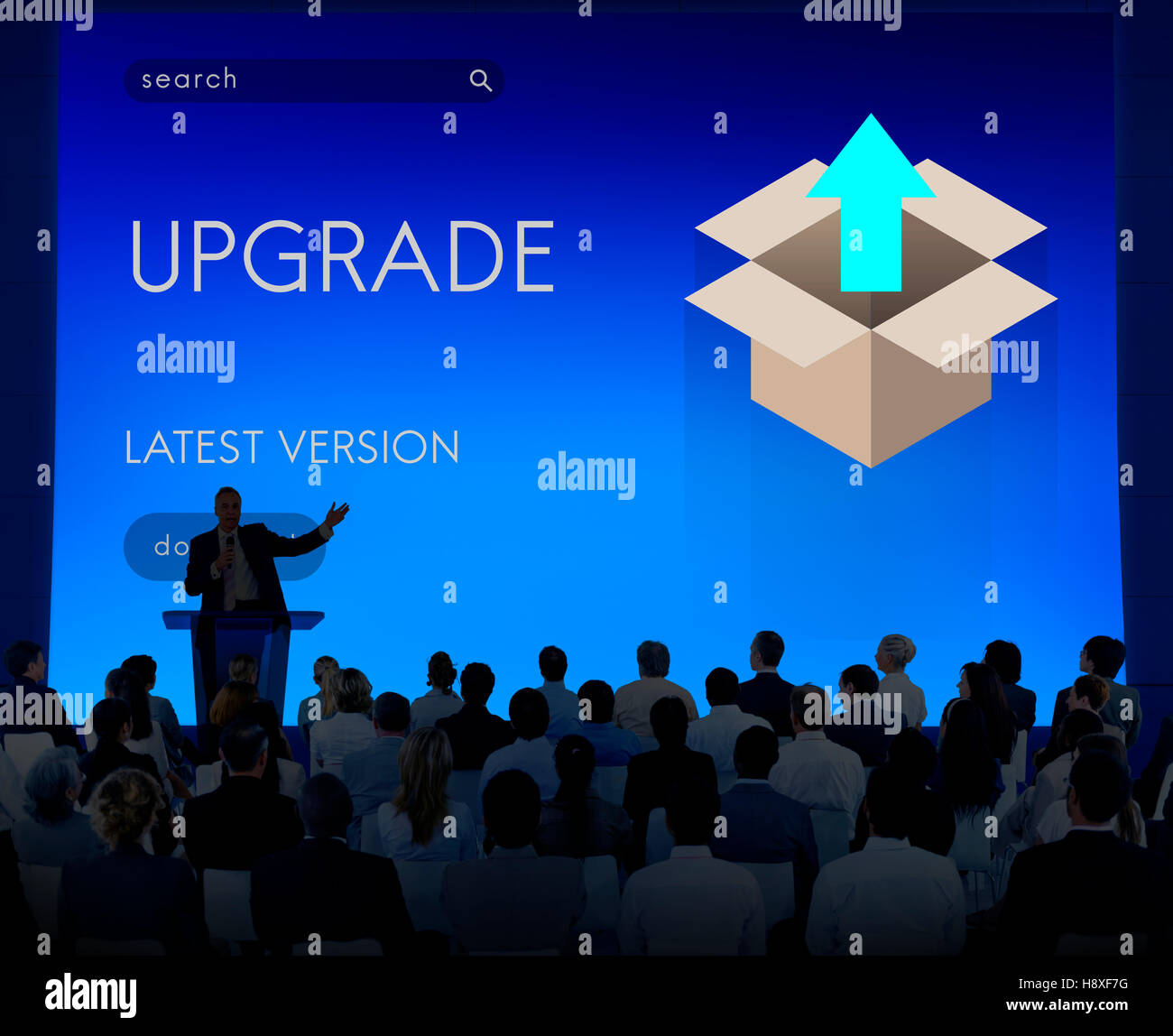 Upgrade Update New Version Better Graphics Concept Stock Photo - Alamy