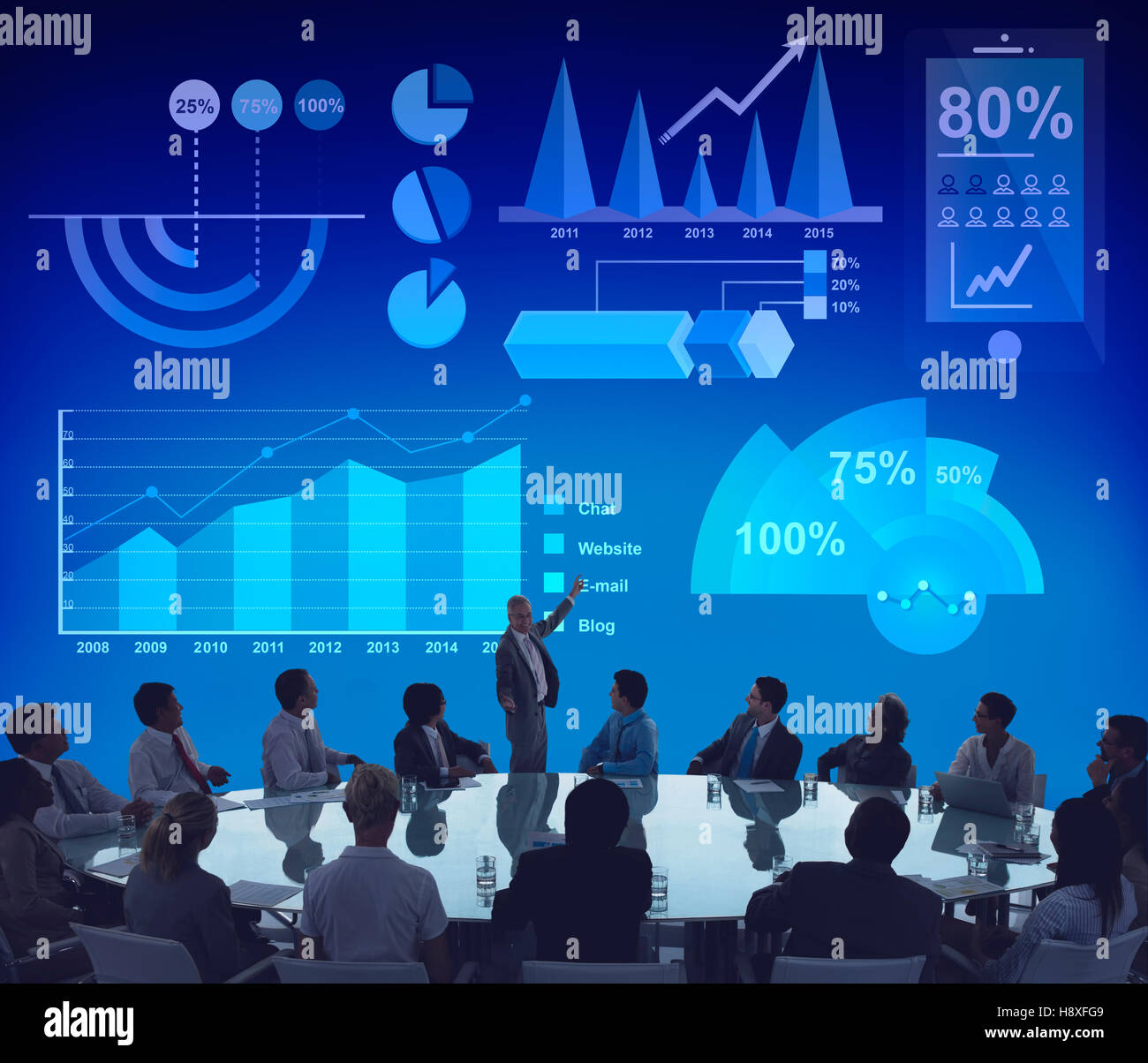 Analytics Statistics Business Progress Analysis Concept Stock Photo - Alamy