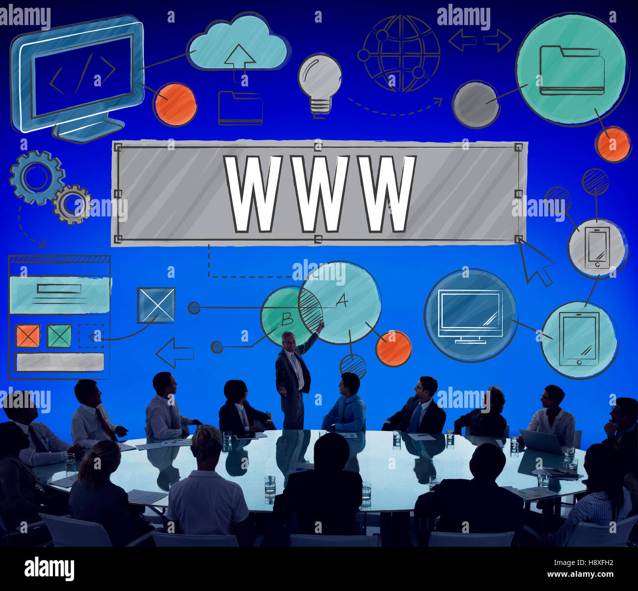 WWW Network Online Connection Technology Concept Stock Photo - Alamy