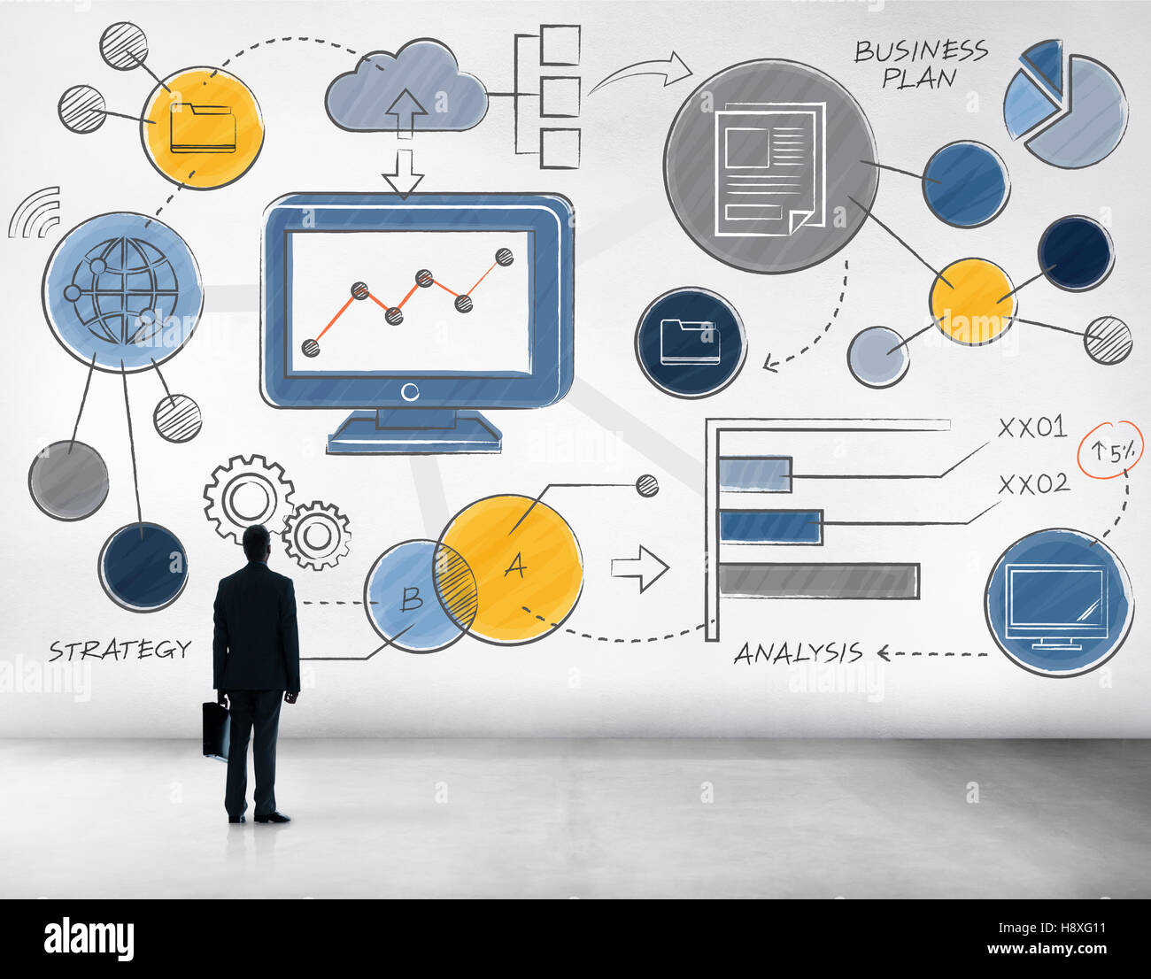 Business Plan Strategy Planning Information Statistics Concept Stock ...