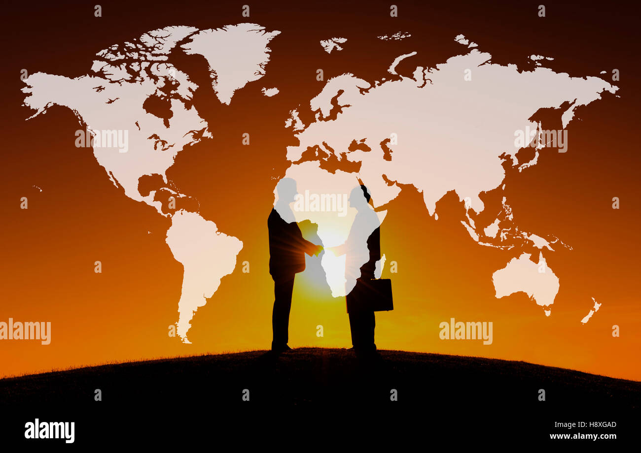 World Global Cartography Globalization Earth International Concept ...