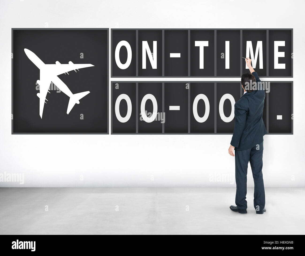 On Time Punctual Efficiency Organization Management Concept Stock Photo ...