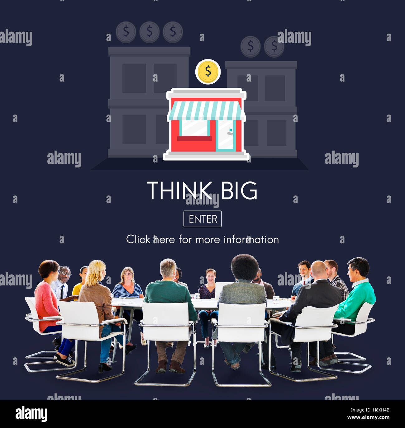 Think Big Investment Opportunity Business Concept Stock Photo