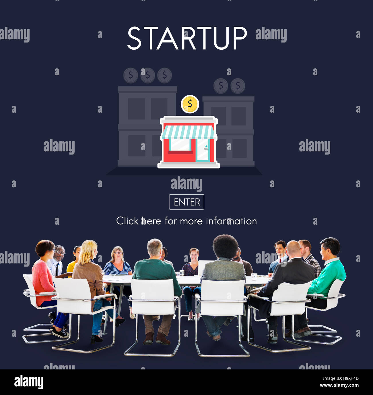 Startup New Business Strategy Invest Concept Stock Photo