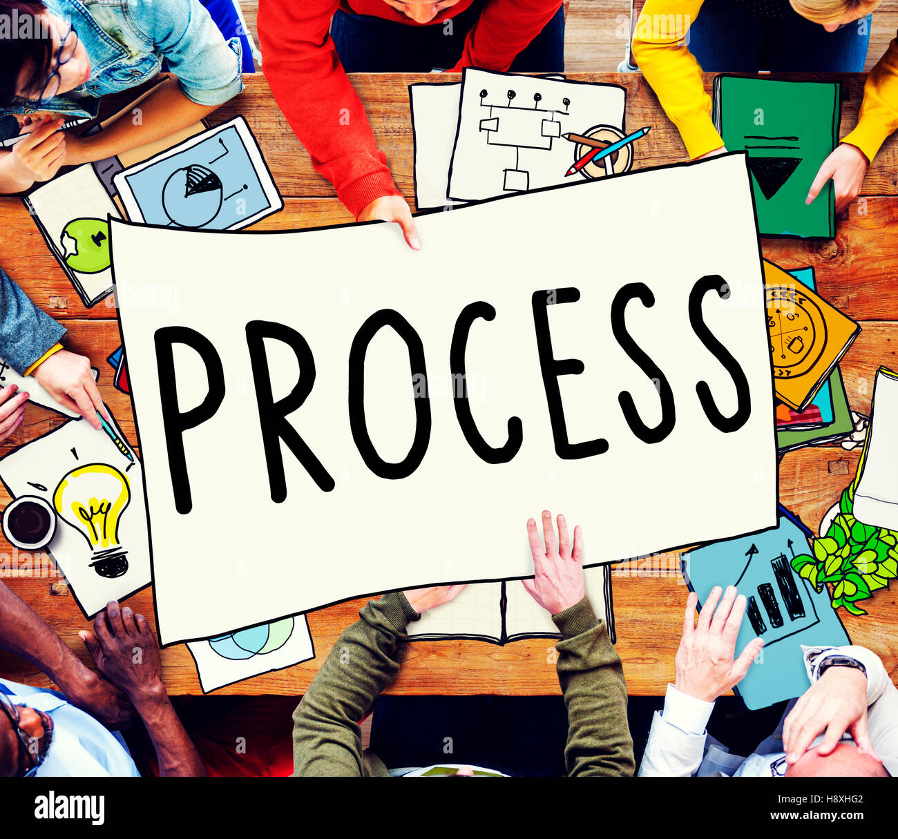 Work process steps hi-res stock photography and images - Alamy