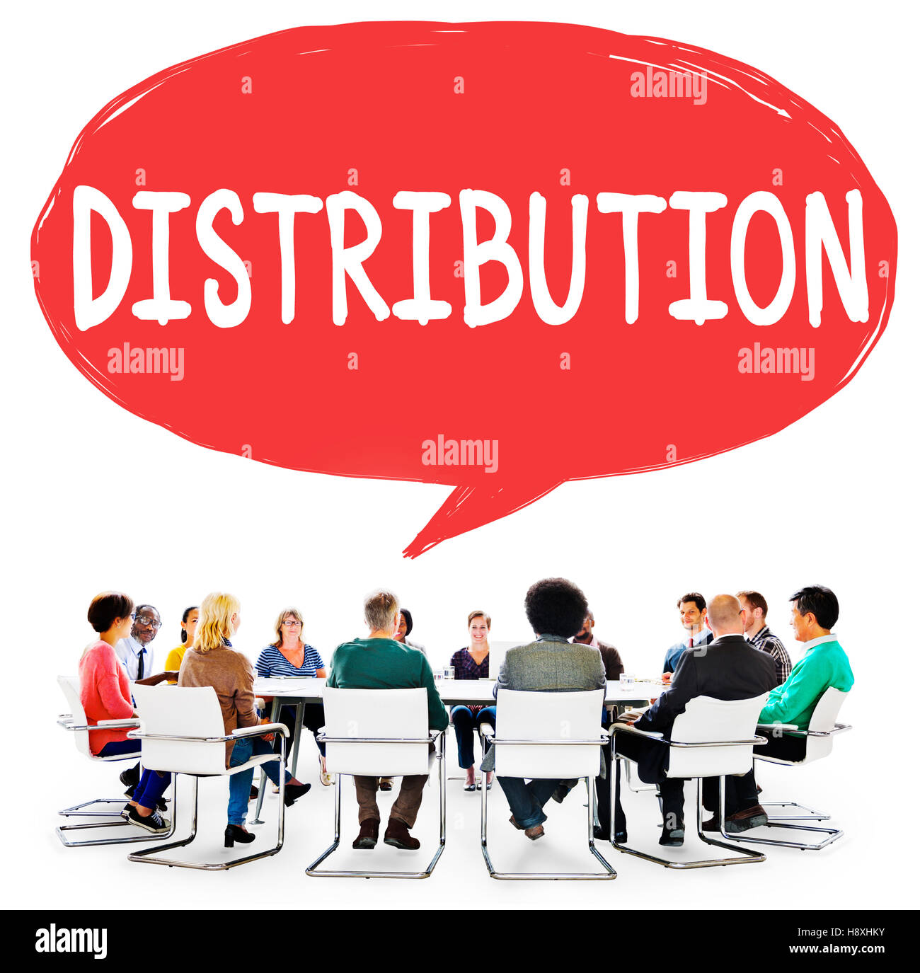 Distribution Sale Marketing Distributor Strategy Concept Stock Photo